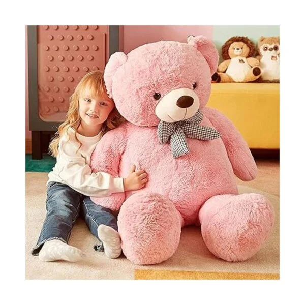 IKASA Peluche gigante de oso de peluche rosa 47 pulgadas_4