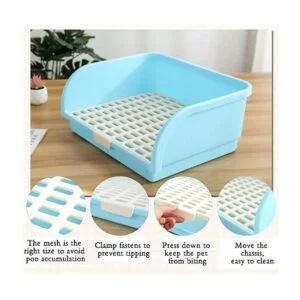 Hamiledyi Caja de arena para conejos grande caja de cama_2