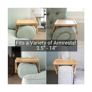 Signature Home Mesa de sofá de sujeción con clip bandeja_6