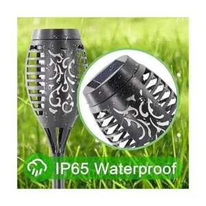 COCOMOX Antorcha solar para exteriores paquete de 12_5