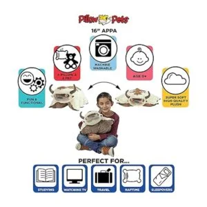 Pillow Pets Peluche Appa de 16 pulgadas juguete de_4