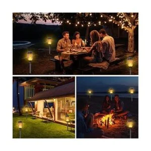 COCOMOX Antorcha solar para exteriores paquete de 12_4