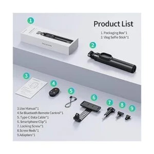 Selfie Stick con control remoto para GoPro Hero 11 10 9 8_6