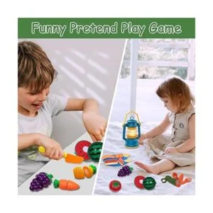 MITCIEN Juego de campamento para niños con fogata tienda_4