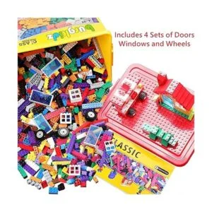 Ladrillos de construcción juguetes de 568 piezas bloques_5