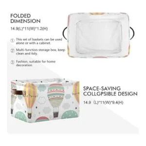 Susiyo Cubo de almacenamiento plegable grande con globos_2