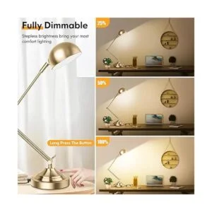 Architect Lámpara de escritorio dorada regulable con_4