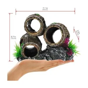 UNEAK Decoraciones de acuario tres barriles rotos_5