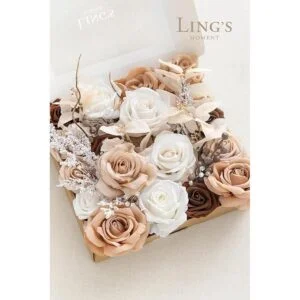 Lings moment Flores artificiales flores combinadas para_5