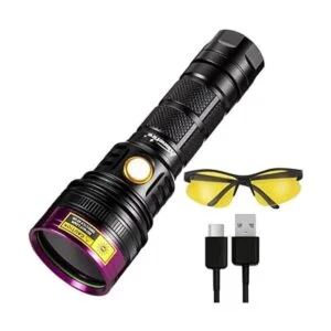 Alonefire SV18 Linterna UV de 12 W 365 nm recargable por_1