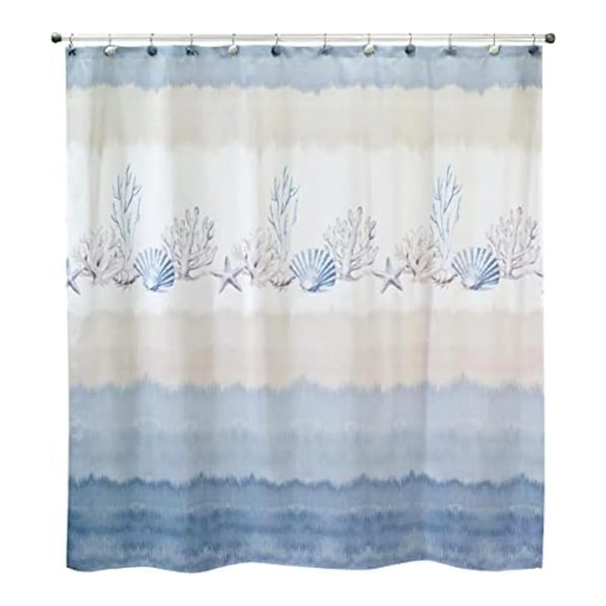 Avanti Linens Abstract Coastal Collection Cortina de_1