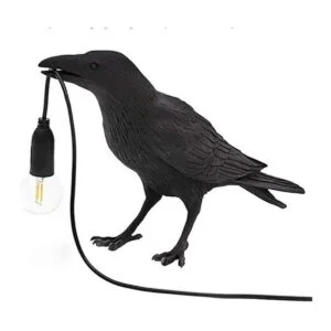 NorDiem Lámpara de mesa Raven lámpara única de decoración_2