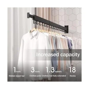 Perchero de ropa para montar en la pared escurridor de_2