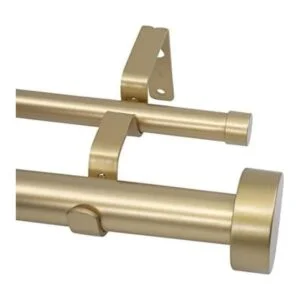 MERIVILLE Barra de cortina de doble ventana de 1 pulgada_1