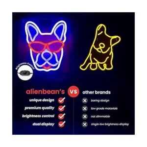 Cartel de luz de neón de PVC para habitaciónpared o_3