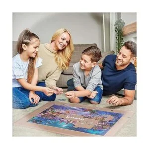 Lavievert Pizarra de rompecabezas de madera con cubierta a_7