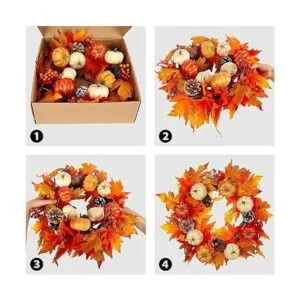 Corona de otoño de 20 pulgadas corona de otoño_6