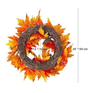 Corona de otoño de 20 pulgadas corona de otoño_5
