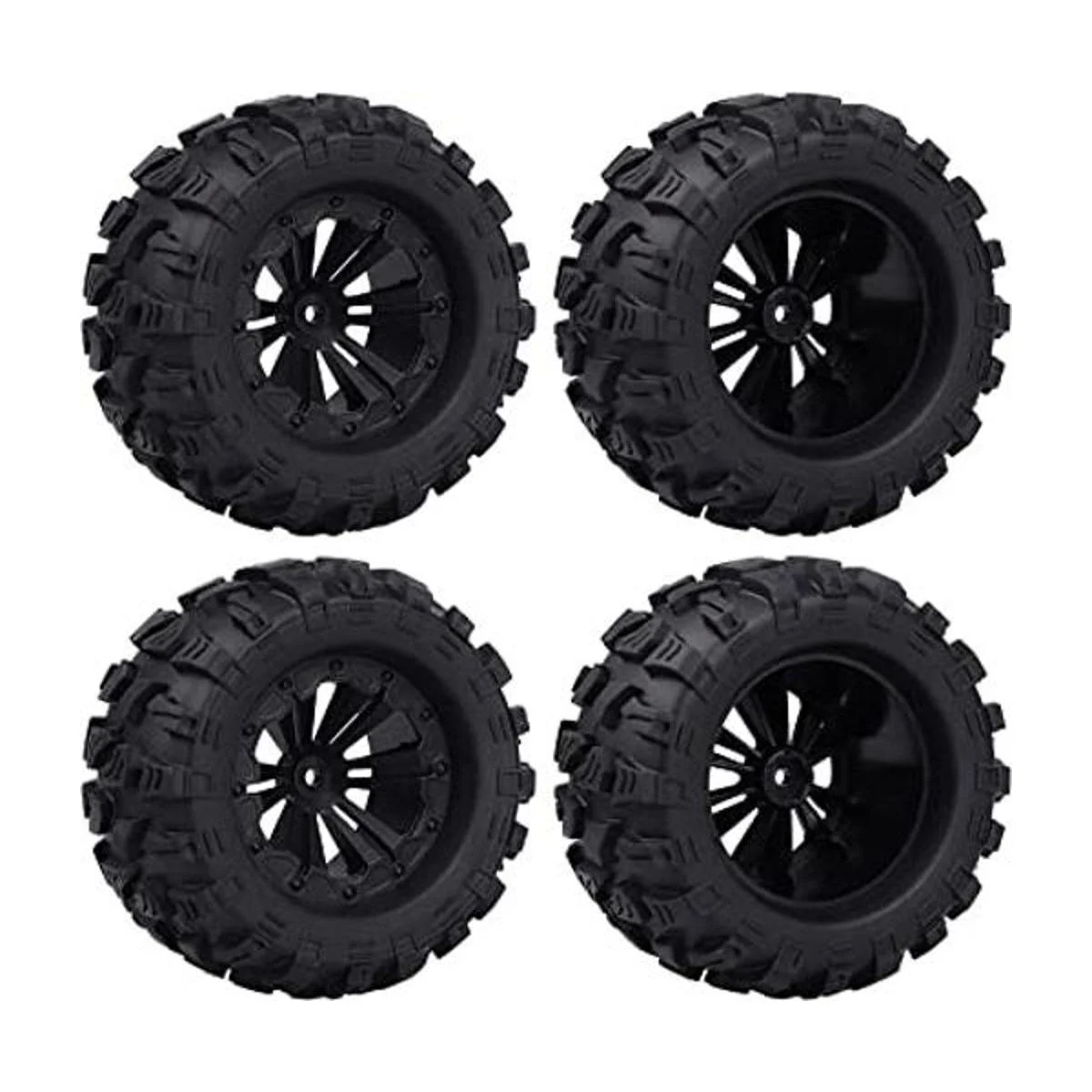 Acekeeps Combo de ruedas y neumáticos prepegados de 110_1