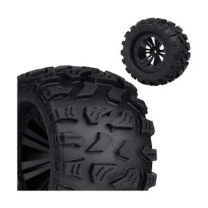 Acekeeps Combo de ruedas y neumáticos prepegados de 110_4