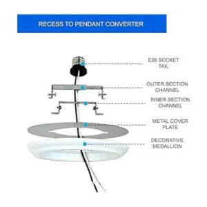 Ciata Convertidor de iluminación empotrado para colgante o_4
