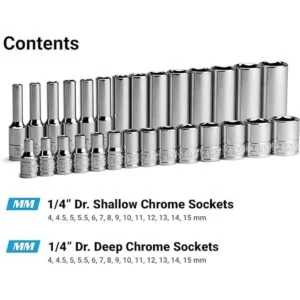 Capri Tools Juego de llaves de 6 puntos de 14 pulgadas_6