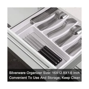 Juego de cubiertos de 49 piezas con organizador de cajones_5