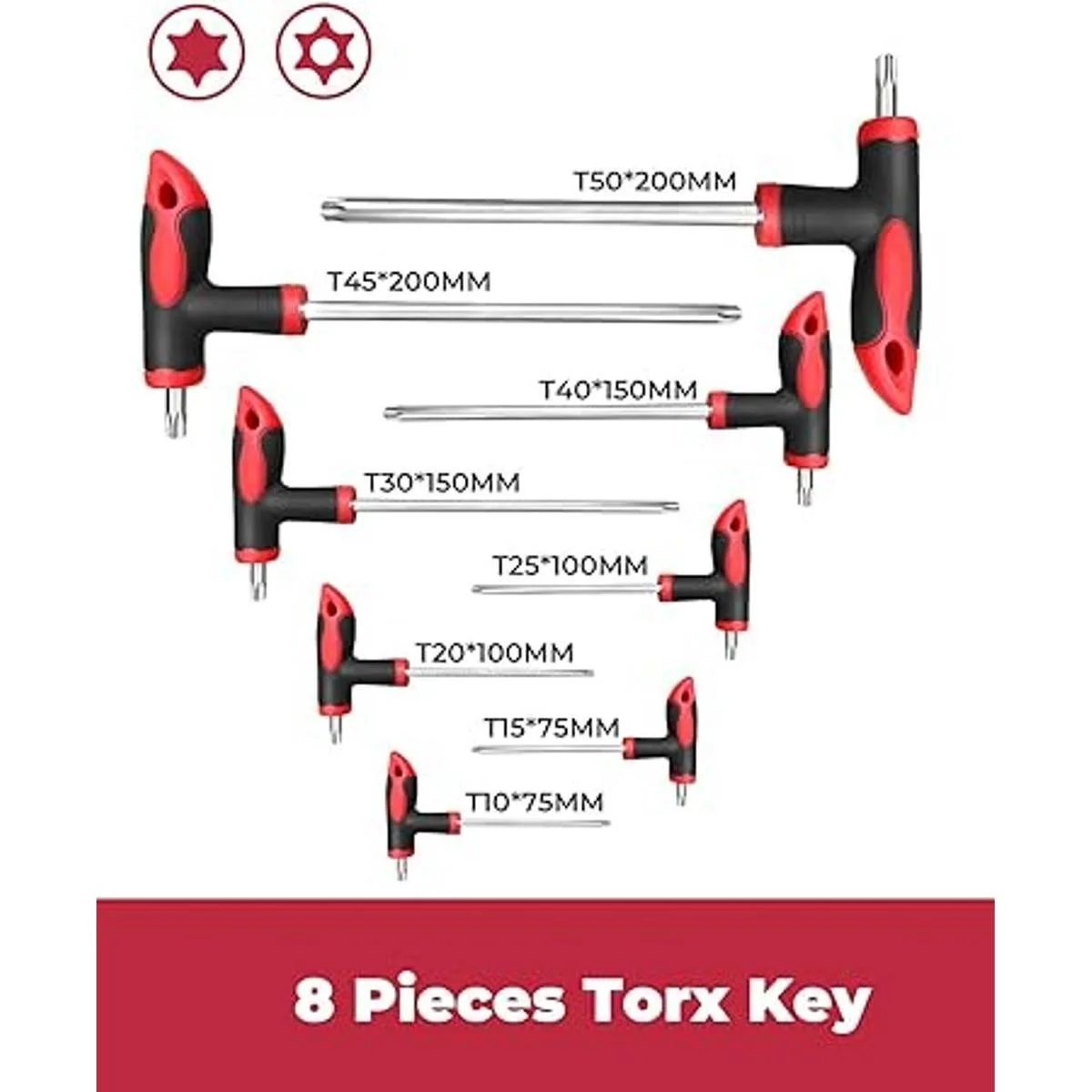 Juego de 16 llaves hexagonales y torx llave Allen con_4