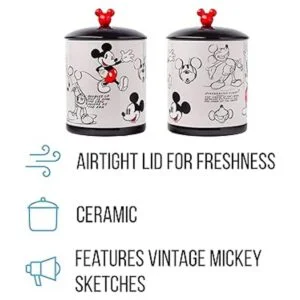 Silver Buffalo Mickey Mouse Sketches Tarro grande de_2