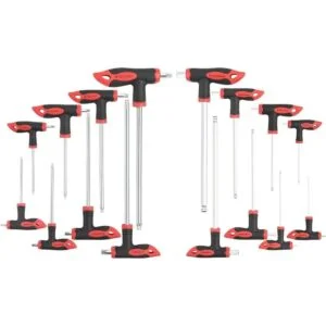 Juego de 16 llaves hexagonales y torx llave Allen con_1