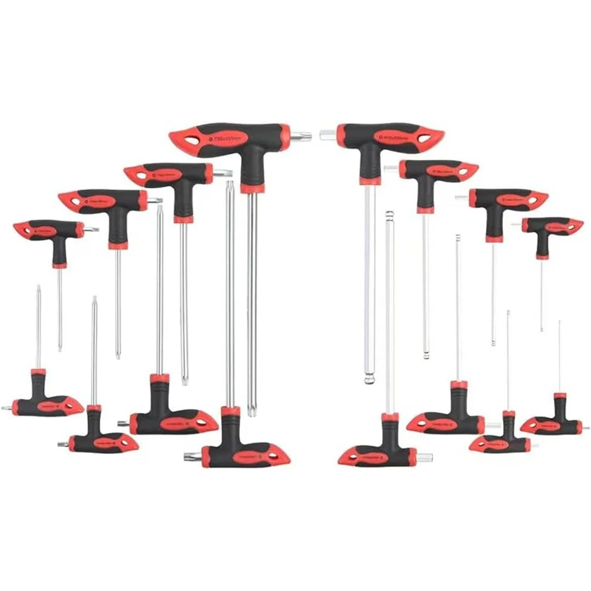 Juego de 16 llaves hexagonales y torx llave Allen con_1