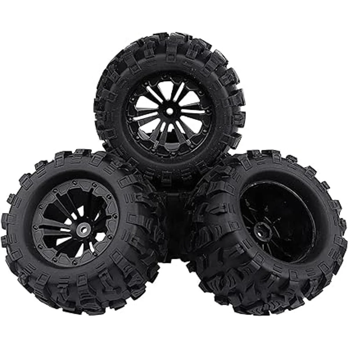 Acekeeps Combo de ruedas y neumáticos prepegados de 110_5