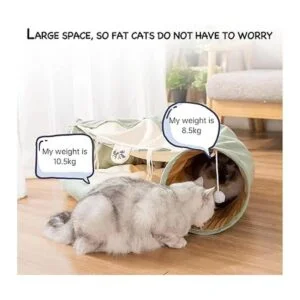 LEFTSTARER Túneles plegables 2 en 1 para gatos de_2