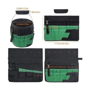 Organizador de herramientas de jardinería verde kit de_7