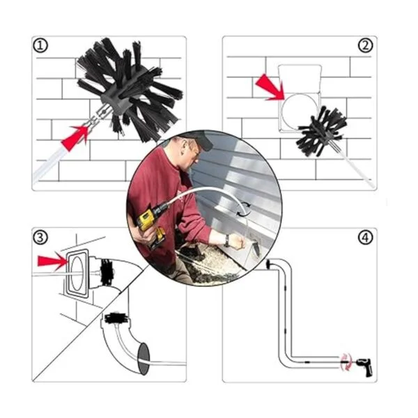 Morinoli Kit de limpieza de ventilación para secadora de_4