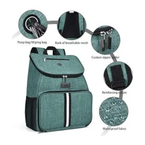 BAGLHER Bolsa de viaje para perros mochila de suministros_5