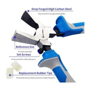 SPEEDWOX Juego de 20 pinzas de vidrio con ruedas de_3