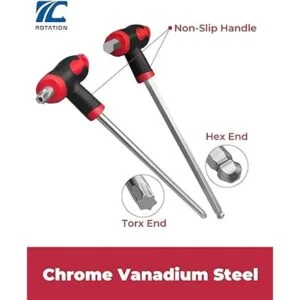 Juego de 16 llaves hexagonales y torx llave Allen con_2