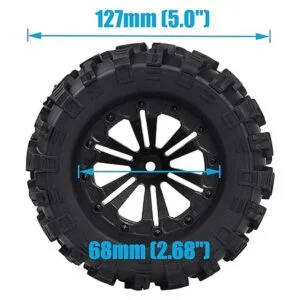 Acekeeps Combo de ruedas y neumáticos prepegados de 110_2