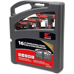 Juego de 16 llaves hexagonales y torx llave Allen con_6