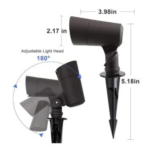 Luces LED de paisaje con conectores 12 V de bajo voltaje_7