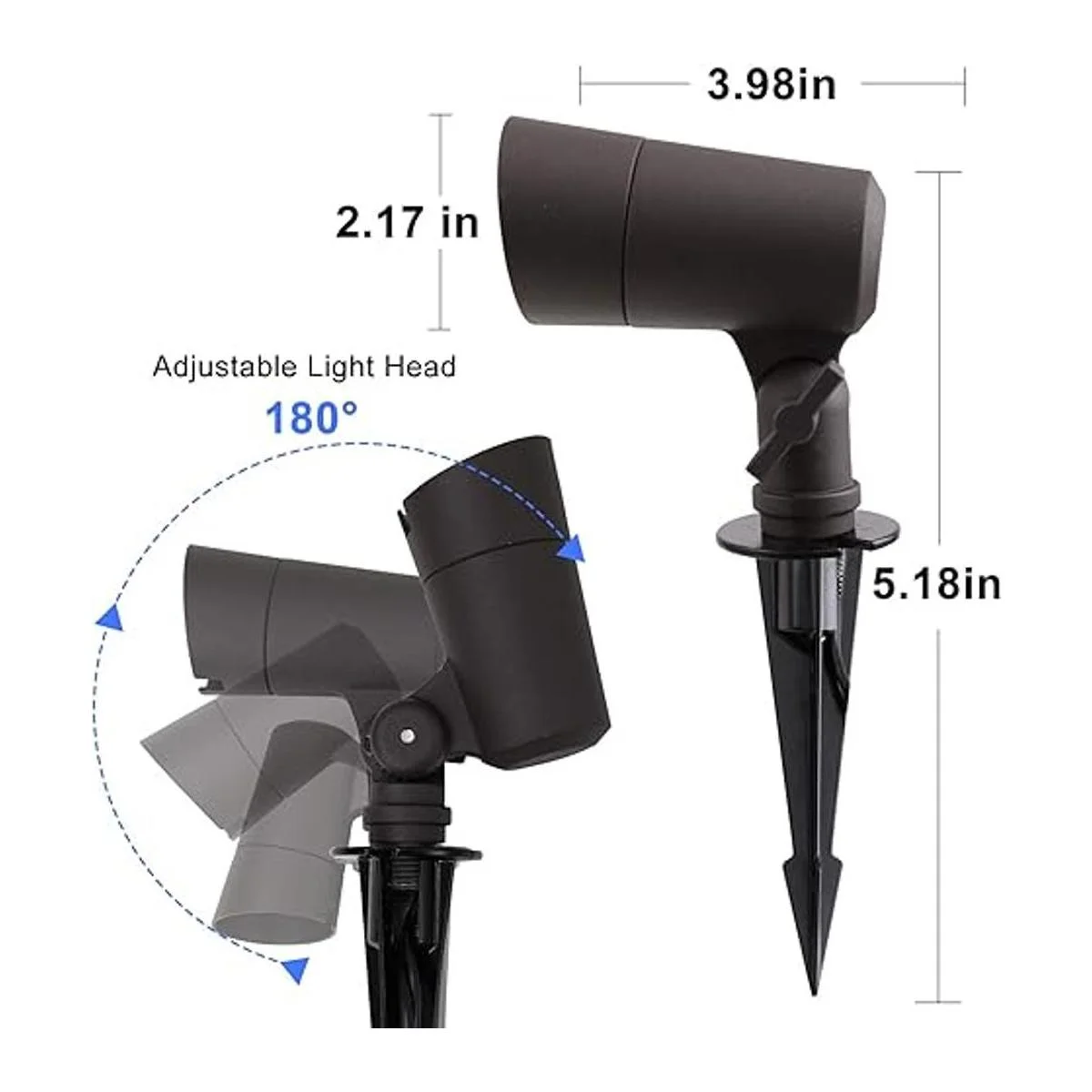 Luces LED de paisaje con conectores 12 V de bajo voltaje_7