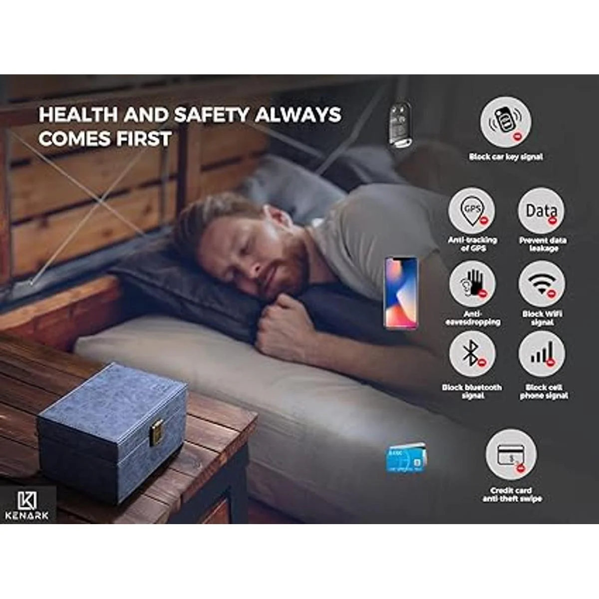 KENARK KK6MBL Elegante caja Faraday caja de protección_3