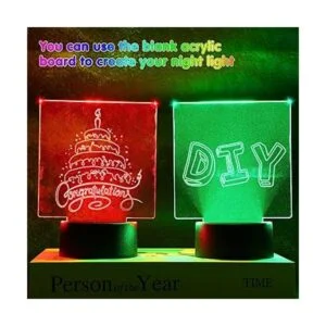 6 juegos de bases de lámpara LED de noche 3D que incluyen_3