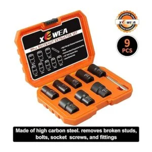 XEWEA Juego de extractores de tuercas de pernos fácil de_2