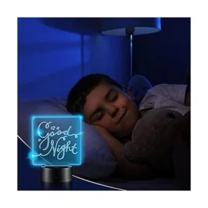 6 juegos de bases de lámpara LED de noche 3D que incluyen_7