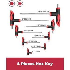 Juego de 16 llaves hexagonales y torx llave Allen con_3