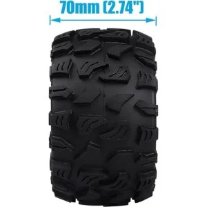 Acekeeps Combo de ruedas y neumáticos prepegados de 110_3