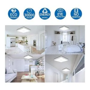 Luz de techo cuadrada LED Airand 24W 2050LM 12.8 pulgadas_5