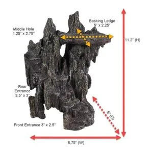 PennPlax Reptología. Repisa de pizarra para acuarios y_3